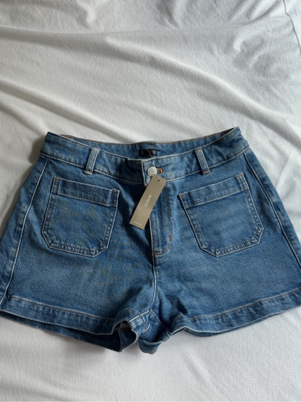 J. Crew Classic Blue High-Rise Denim Shorts